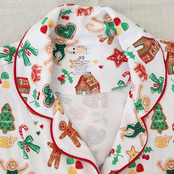 Roller Rabbit Gingerbread Party Pajamas Set - XS - Picture 10 of 15